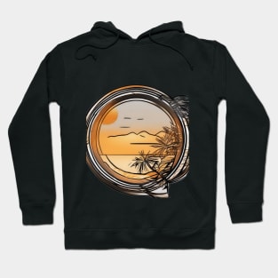 Tropical Sunset in a Bottle T-Shirt Design No. 777 Hoodie